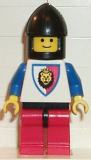 LEGO cas061 Royal Knights - Knight 1, Black Chin-Guard, no Quiver